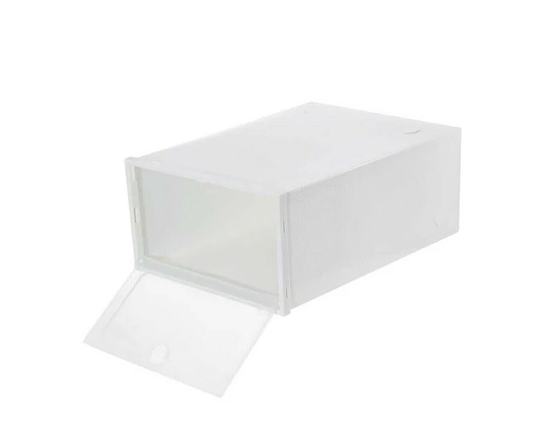 NOVBJECT Shoe Display Cases Box Rack Large Storage Cabinet Plastic Boxes Oragniser Drawer