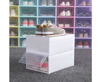 NOVBJECT Shoe Display Cases Box Rack Large Storage Cabinet Plastic Boxes Oragniser Drawer