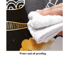 NOVBJECT Non-Slip Waterproof Kitchen Door Mat Home Floor Rug Carpet Anti-Oil Easy Clean Colorful Mirror 45cm75cm