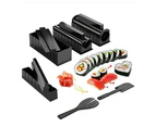 NOVBJECT 11 PCS DIY Sushi Maker Making Kit Rice Roller Mold Set for Beginners Kitchen