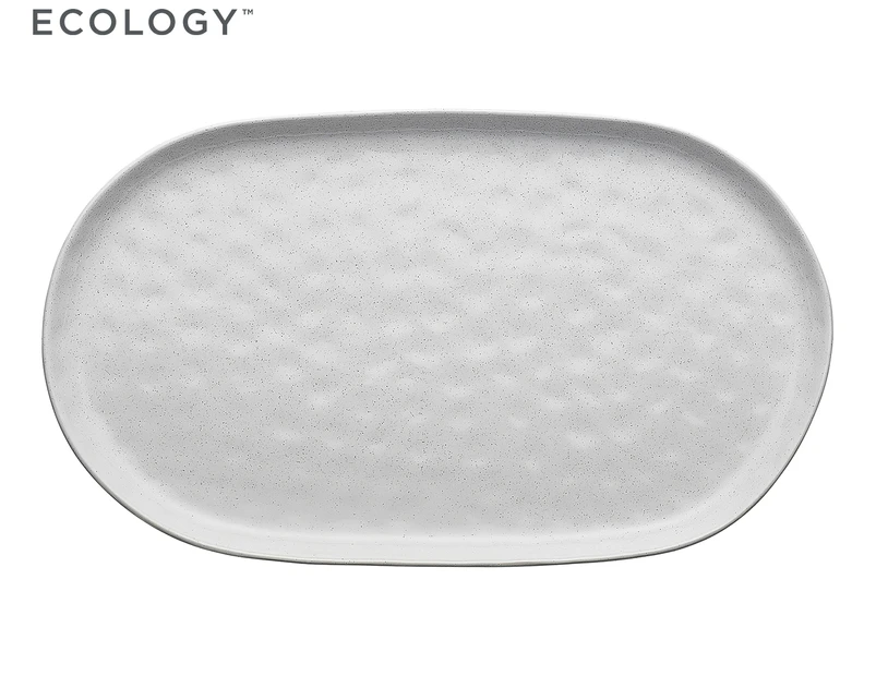 Ecology 40cm Speckle Oval Serving Platter - Milk