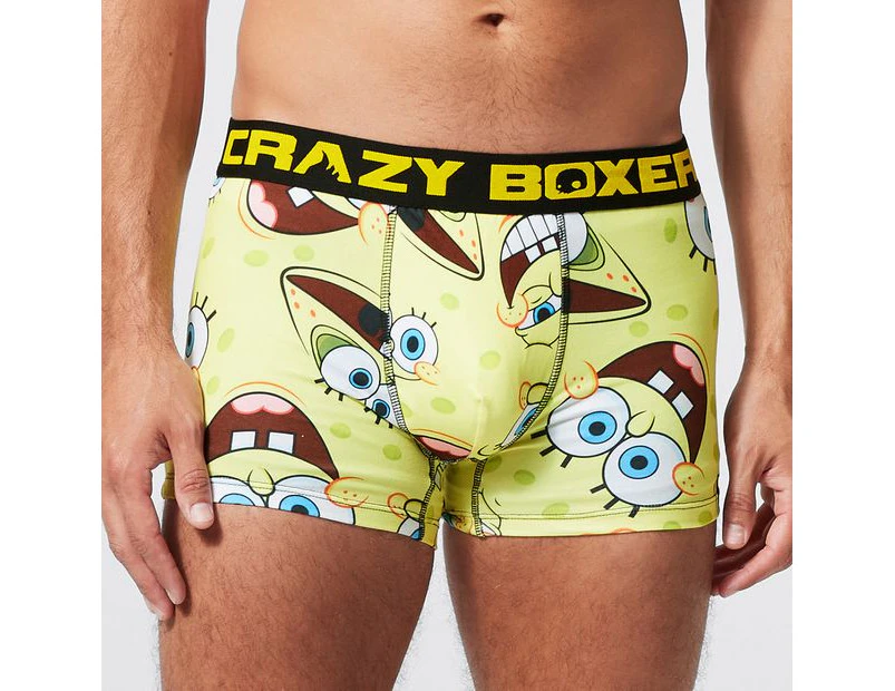 CRAZYBOXER SpongeBob Men's Boxer Briefs (Pack 3)