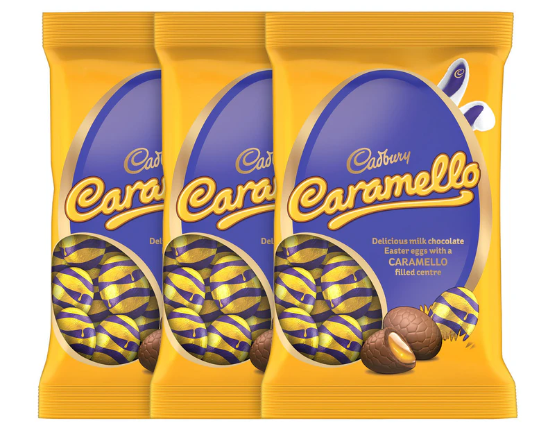 3 x Cadbury Caramello Mini Easter Eggs 117g