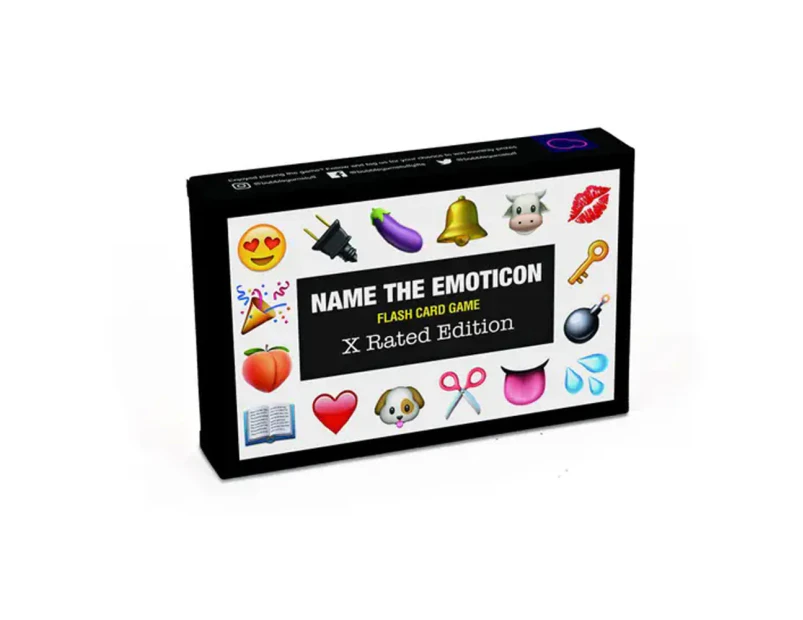 Name The Emoticon X-Rated Edition Flash Card Game
