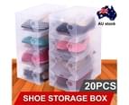 20x Clear Shoe Storage Transparent Box 2