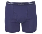 Calvin Klein Men's Classic Cotton Boxer Briefs 4-Pack - Dark Blue/Red/Heather Grey/Light Blue
