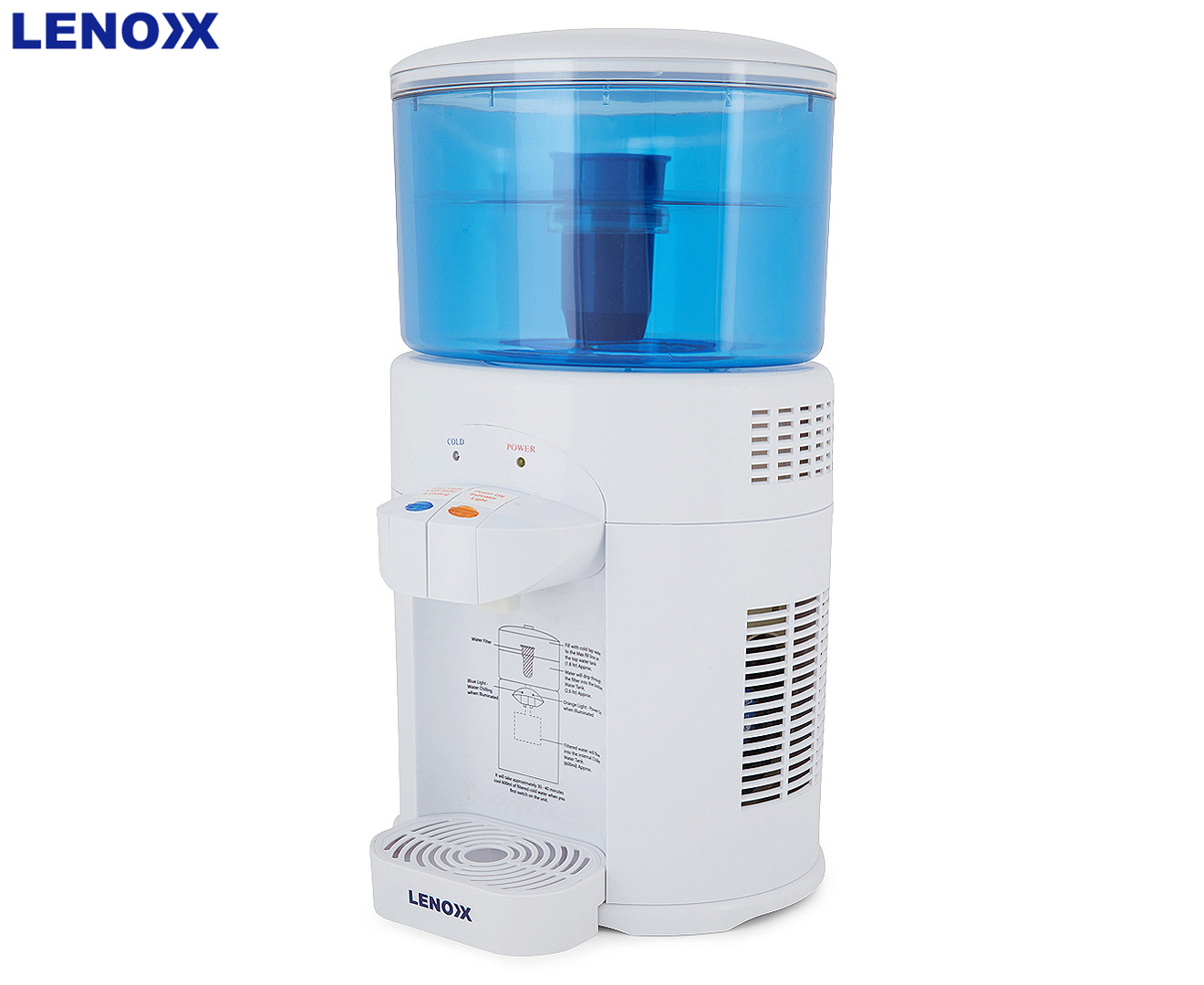 Eigen Weven Vervoer Lenoxx 5L Benchtop Water Filter & Chiller | Catch.com.au
