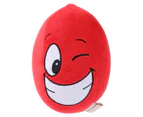 Paws & Claws Cracked Up Egg Plush Dog Toy -  Red