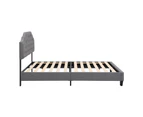 IHOMDEC BEF02 Queen Size Bed Frame Base Mattress Platform Grey