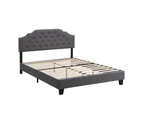 IHOMDEC BEF02 Double Size Bed Frame Base Mattress Platform Grey