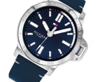 Tommy Hilfiger Men's 48.9mm Leather Watch - Blue