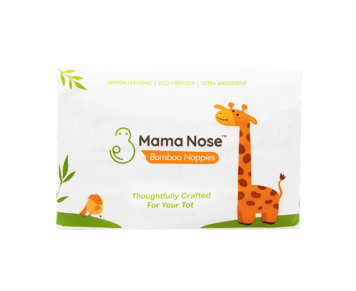 Mama Nose Eco-Friendly Bamboo Disposable Nappies (6X30) 180's