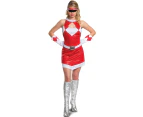 Mighty Morphin Red Power Ranger Womens Costume Womens