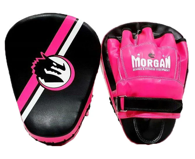 Morgan V2 Classic All Purpose Pre-Bent Focus Pads (Pair) - Black/Fluro Pink