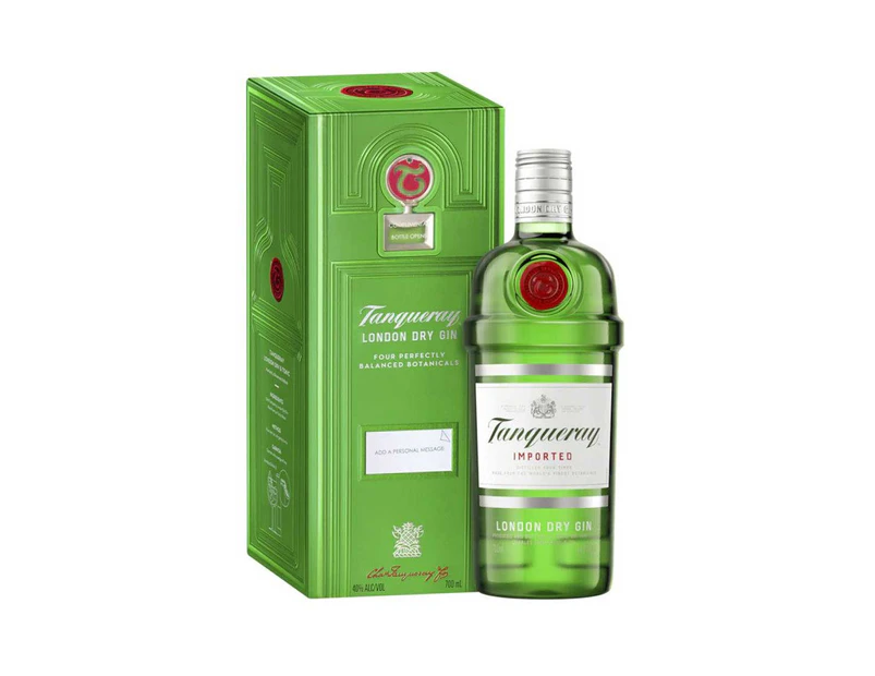 Tanqueray London Dry Gin in a Gift Tin Box 700mL @ 40% abv