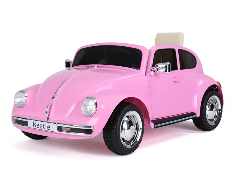 Volkswagen Beetle Kids Electric 12V Remote Control Ride-On - Pink