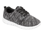 Girls Urban Jacks Relay Trainers in Black and White