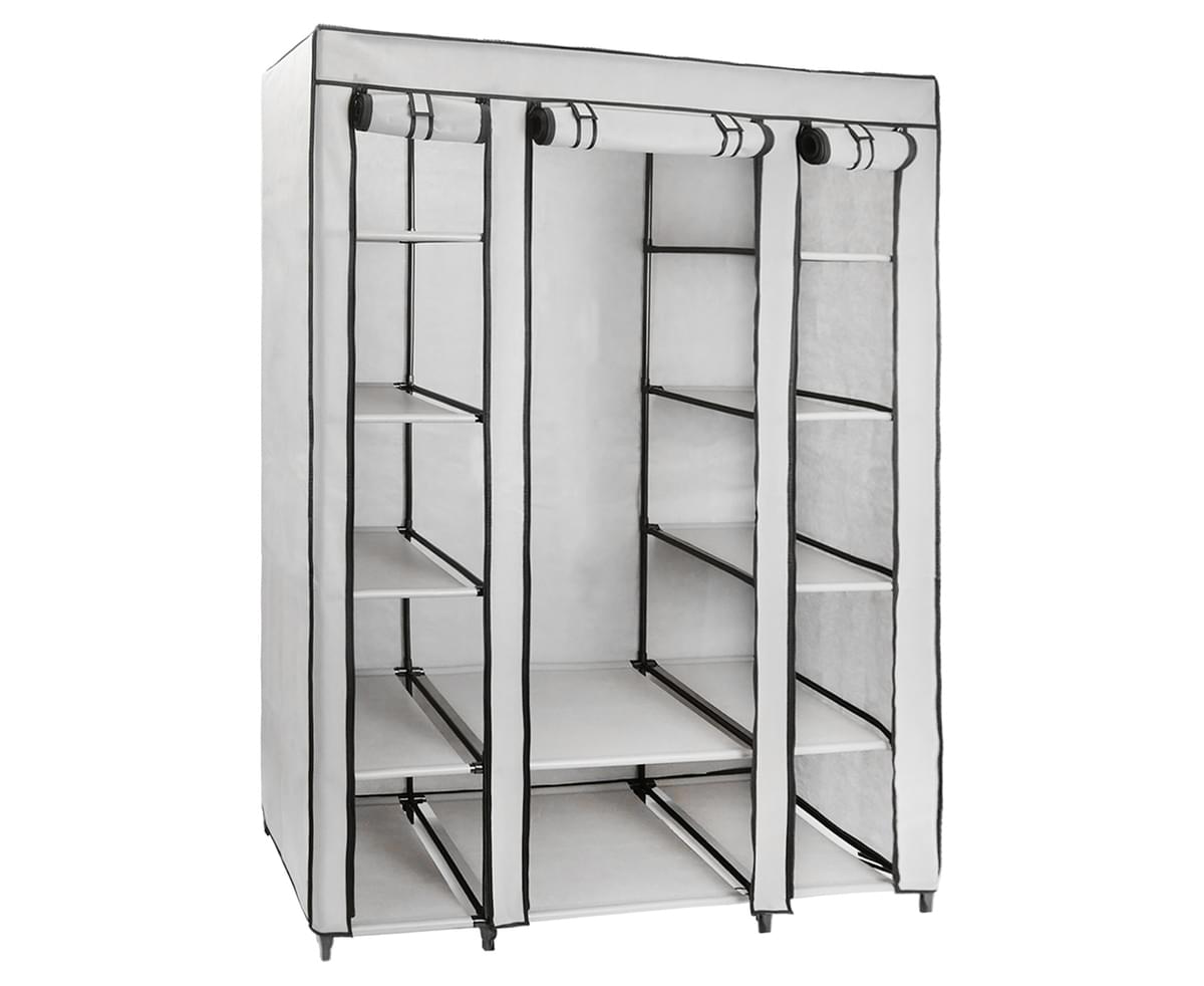 Non Woven Clothes Wardrobe, Sunbeam Storage Closet With Shelving