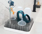 Boon 2-Piece Grass Countertop Drying Rack - Stormy Grey/White