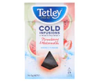 3 x 14pk Tetley Cold Infusions Strawberry & Watermelon 31.5g