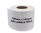 Zebra & All Direct Thermal Printer Compatible Labels 100mm X 150mm 500 Labels/roll - 128 Rolls (save 42%)