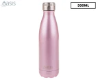 Oasis 500mL Double Wall Insulated Drink Bottle - Blush