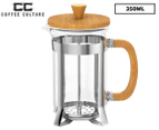 Coffee Culture 350mL Bamboo French Press Coffee Plunger
