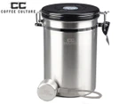 Coffee Culture 650g Stainless Steel Coffee Canister - Silver