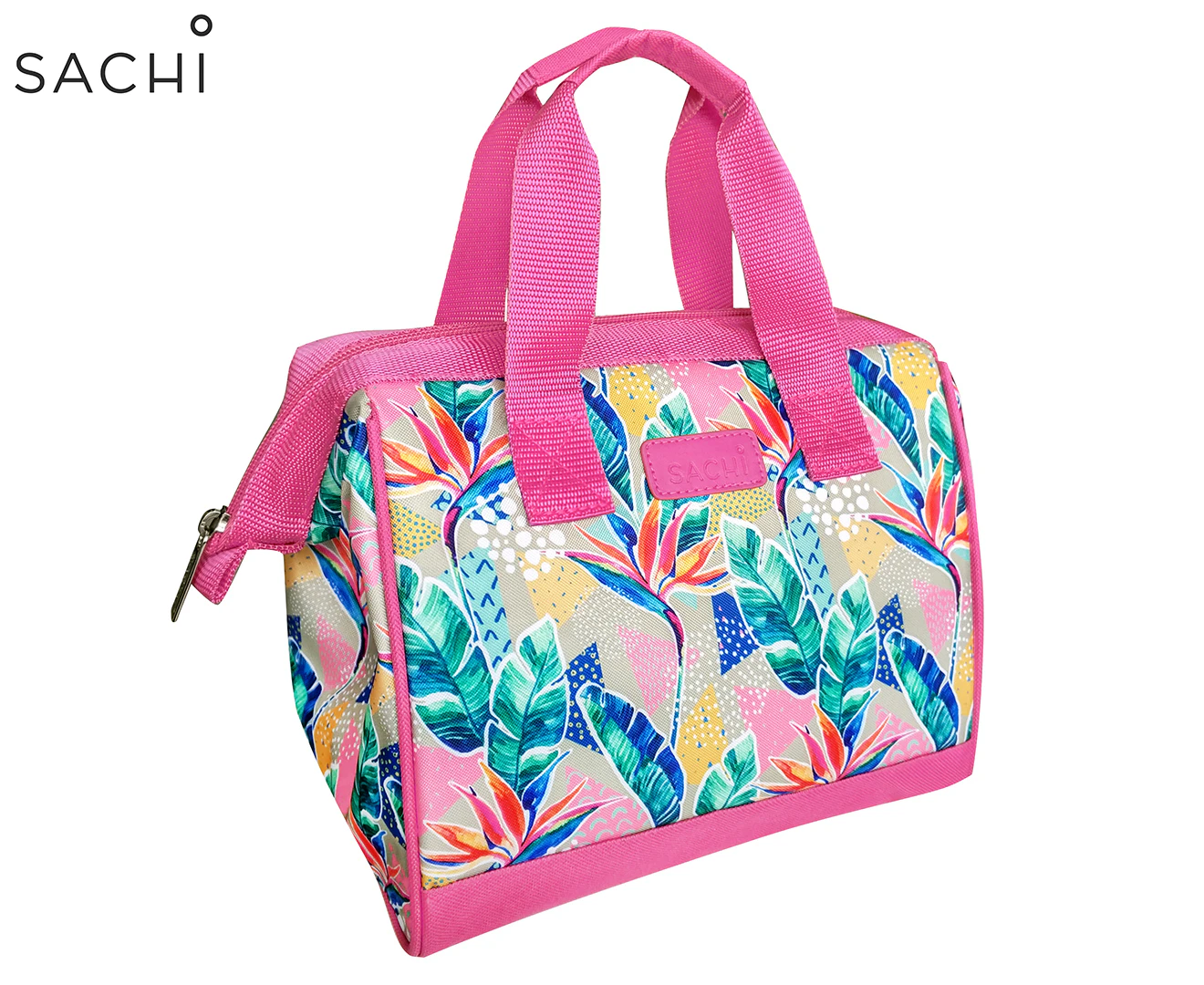 Sachi Botanical Insulated Lunch Bag - Pink