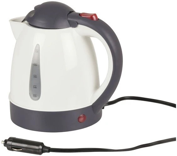 12 Volt Kettle 1L with Cigarette Lighter Plug for Caravans