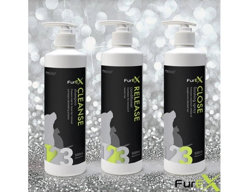 FurEx De-Shedding System 500ml Complete Combo