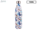 Oasis 750mL Double Wall Insulated Drink Bottle - Llamas