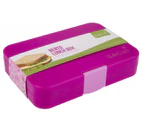Sachi 4-Compartment Unicorns Bento Lunchbox - Pink