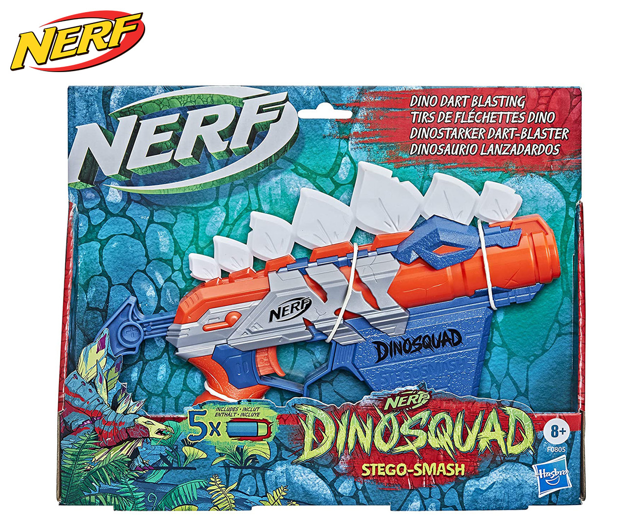 NERF Dinosquad Rex Rampage Motorised T-Rex Blaster Ages 8+ Toy Gun Fire  Dinosaur