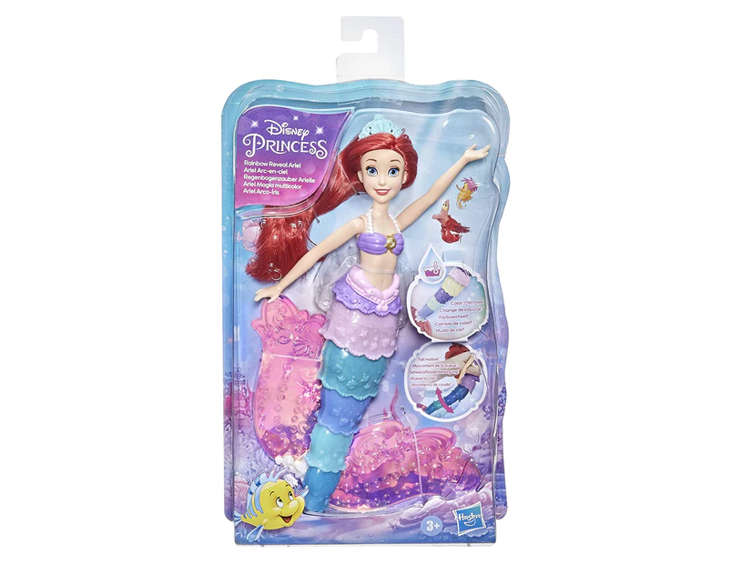 Disney Princess Rainbow Reveal Ariel Swimming Doll