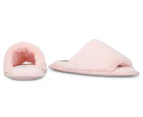 Jessica Simpson Women's Bunny Fur Slides - Pink