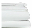 Crisp Single Fitted Sheet - White - White