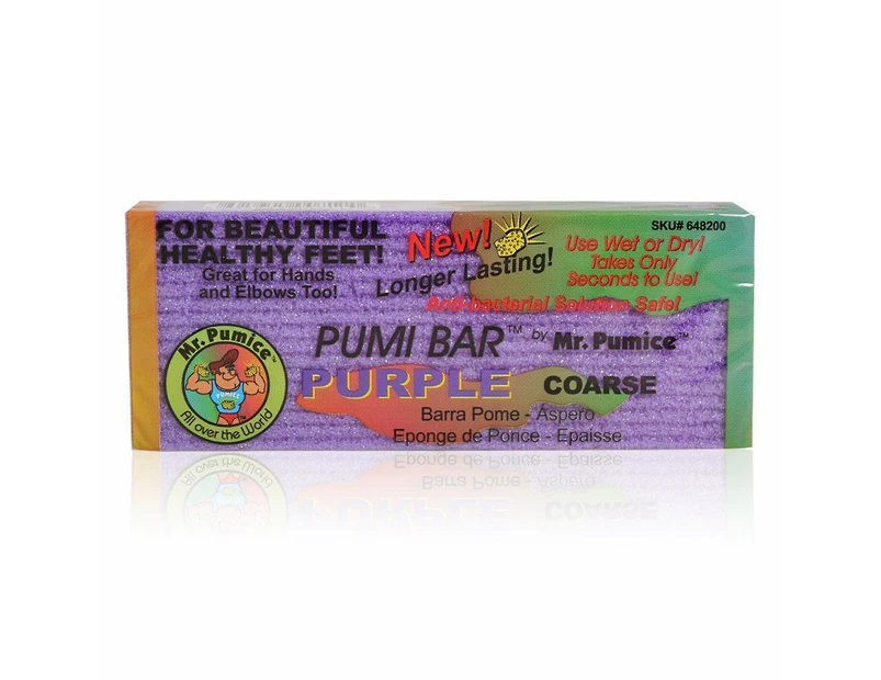Mr. Pumice - Pumi Bar - Purple Coarse 1pc