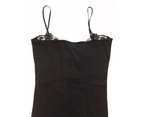 CAMISOLE TOP Strap Cami Top Women's Singlet Summer Basic Tank Shirt - Black