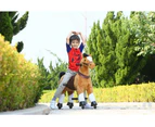 Light Brown Ride on Horse Animal Toy for Kids  - Small