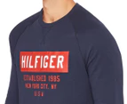 Tommy Hilfiger Men's Brush Back Fleece Crew Sweatshirt - Dark Navy