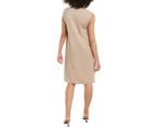 Eileen Fisher Women's  V-Neck Midi Dress - Brown