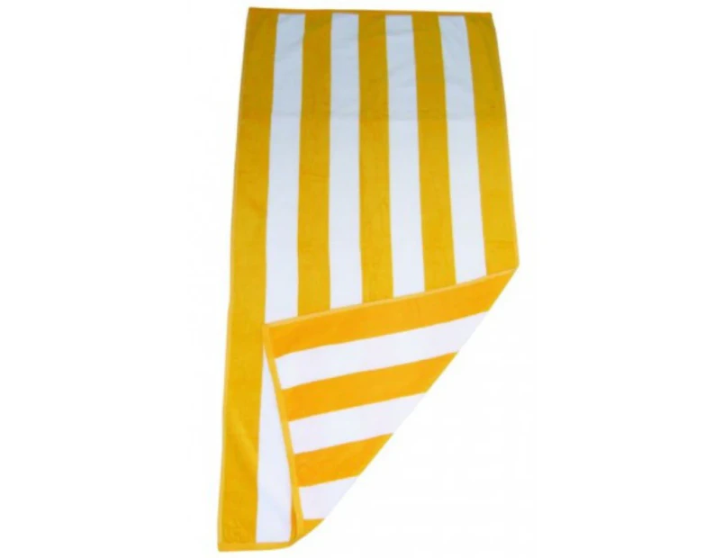 Havana Yellow Striped Pool Towel x 1