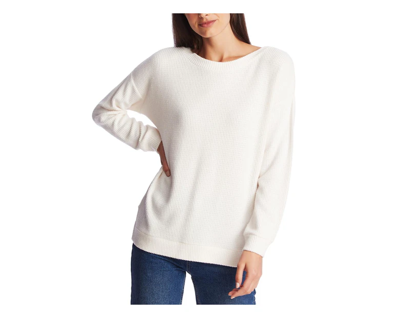 1.State Women's Sweaters Pullover Sweater - Color: Soft Ecru