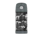 Thermos 355ml Funtainer Vacuum Insulated Drink Bottle Dinosaur Stainless Steel