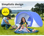 Mountview Pop Up Tent Beach Camping Tents 2-3 Person Hiking Portable Shelter - Blue