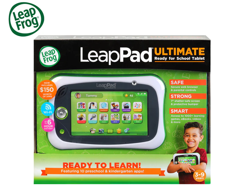 LeapFrog LeapPad Ultimate Tablet w/ Ready For School Bundle - Green