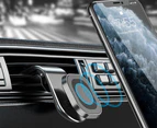 360 Metal Magnetic Car phone Holder Air vent Magnetic car Holder GPS Mount Holder magnet Stand-Black