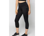 LaSculpte Women’s Tummy Control Recycled 3/4 Crop Tights w Phone Pockets