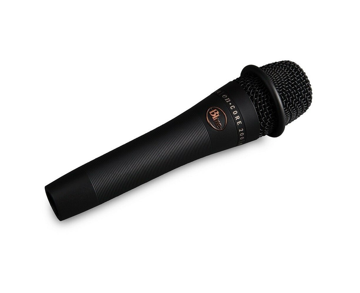 BLUE Encore 200 Studio Grade Phantom Powered Active Dynamic Microphone Black 